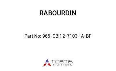 965-CBI12-7103-IA-BF