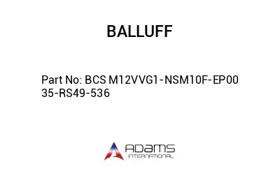 BCS M12VVG1-NSM10F-EP00	35-RS49-536								