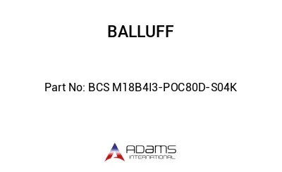 BCS M18B4I3-POC80D-S04K									