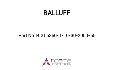 BDG 5360-1-10-30-2000-65									