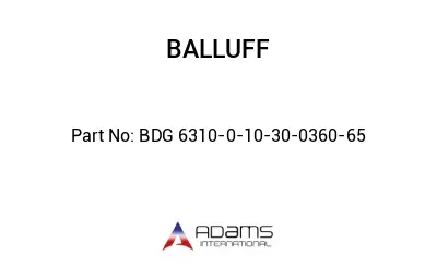BDG 6310-0-10-30-0360-65									