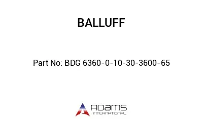 BDG 6360-0-10-30-3600-65									