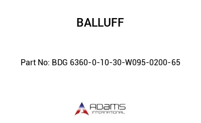 BDG 6360-0-10-30-W095-0200-65									