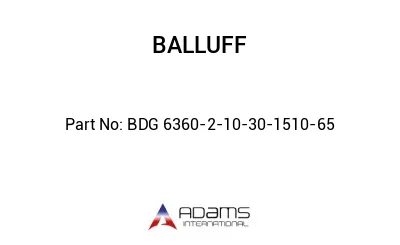 BDG 6360-2-10-30-1510-65									