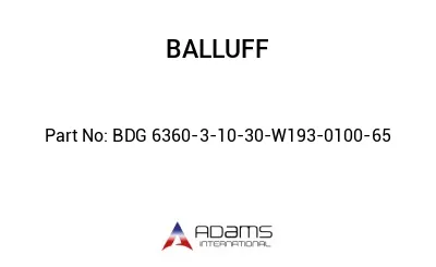 BDG 6360-3-10-30-W193-0100-65									