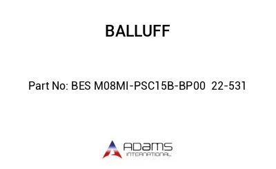 BES M08MI-PSC15B-BP00	22-531								