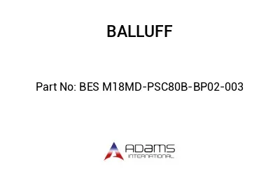 BES M18MD-PSC80B-BP02-003