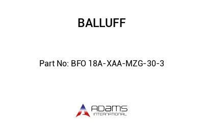 BFO 18A-XAA-MZG-30-3									