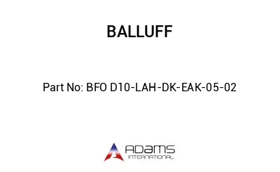 BFO D10-LAH-DK-EAK-05-02									