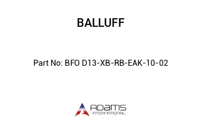 BFO D13-XB-RB-EAK-10-02									