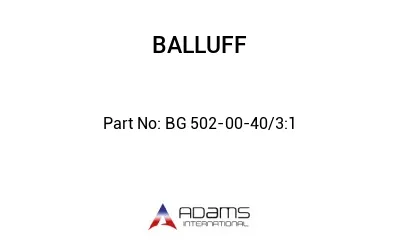 BG 502-00-40/3:1									