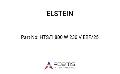 HTS/1 800 W 230 V EBF/25