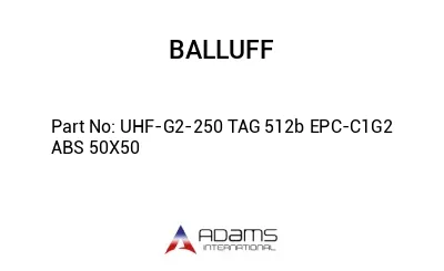 UHF-G2-250 TAG 512b EPC-C1G2 ABS 50X50									